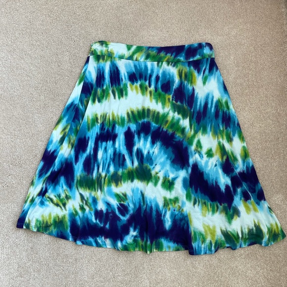 Tie Dye Skirt Size Small by 3 Dots - Picture 4 of 7